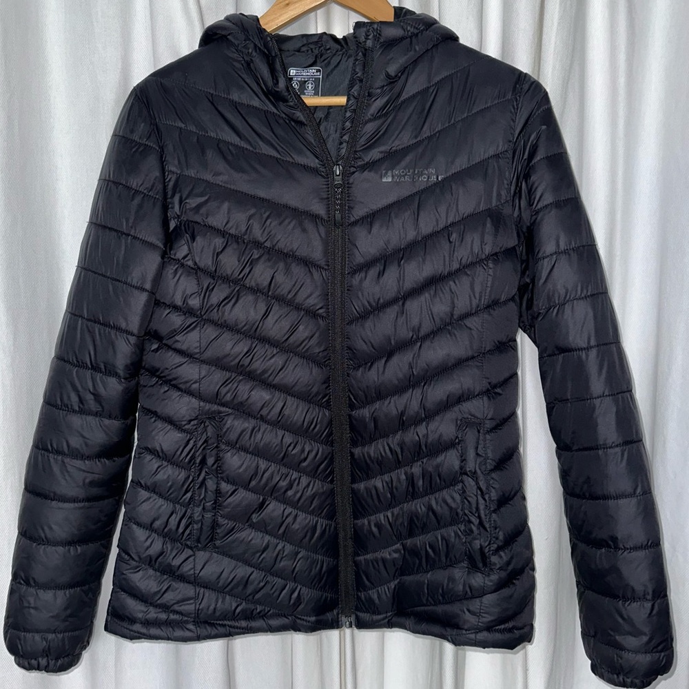 Mountain Warehouse Seasons Women's Padded Hooded Jacket - Black - US 6
